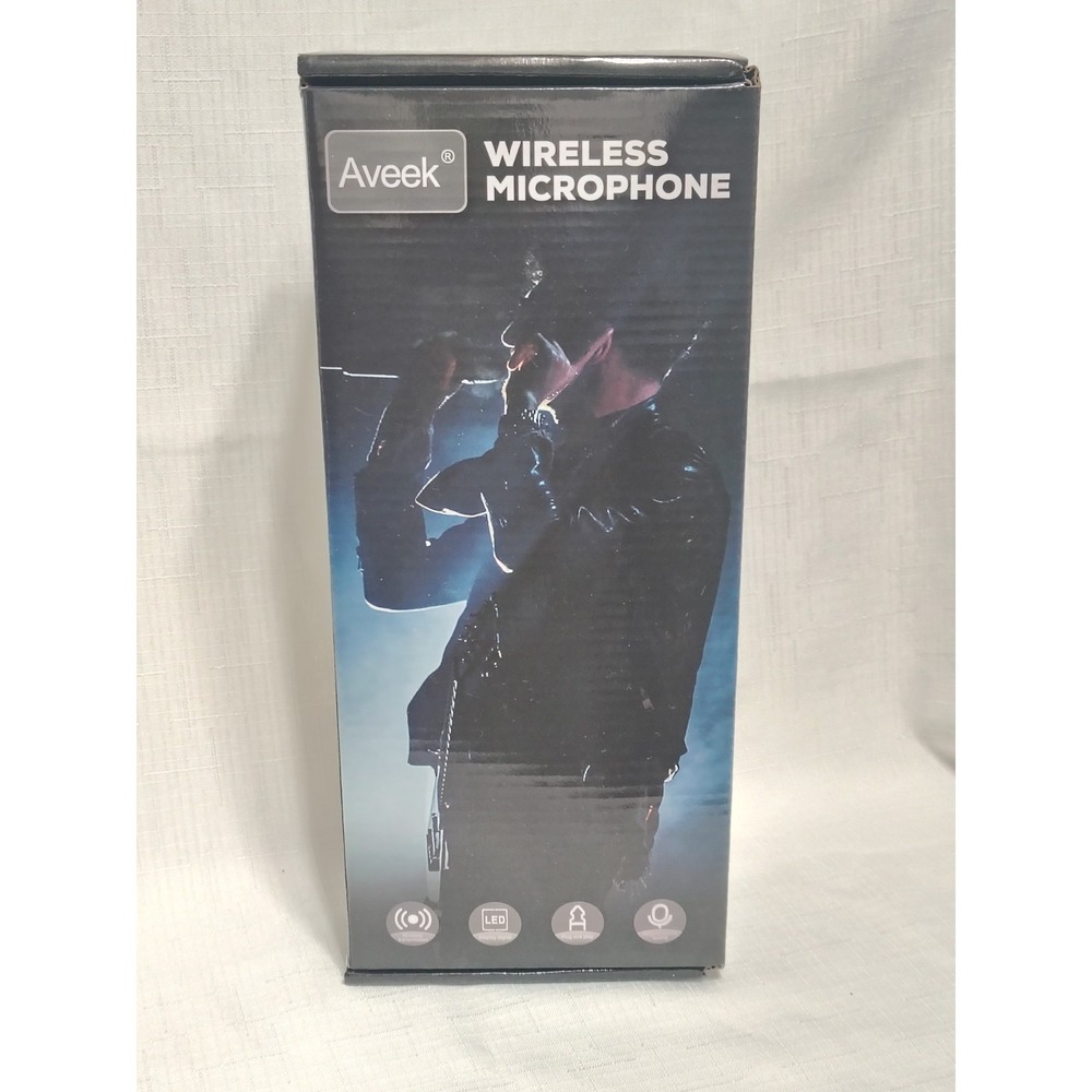 2 Wireless Microphones With Receiver Rechargeable Aveek Karaoke Microphones